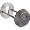 Generic Rosetta protettiva APECS per porta di casa, porte esterne e porte interne, rosetta per chiavi a cilindro profilato, PZ con protezione nucleare, rotonda, bronzo, 1 coppia