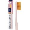 Royal Denta Spazzolino Extra Morbido con Particelle d'Oro | Spazzolino Manuale Ultra Soft per Denti & Gengive Sensibili | Setole Super Morbide Antibatteriche 99,9% | Royal Denta | Rosa Latte