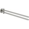 GROHE QuickFix Start, Portasciugamani Metallo, Fissaggio nascosto, Viti e tasselli inclusi, Facile da montare, Misura 439 mm, Super Steel, 41183DC0