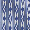 Kt KILOtela - Tessuto Canvas Stampato, Rivestire, Foderare, Divani, Tavolo, Sedia, Letto, Tende, Cuscini, Borse, 100 cm Lunghezza x 280 cm Altezza, Lingue Maiorchine, Blu - 1 Metro