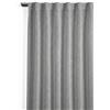 Gardinia Tenda con Passanti Nascosti, Filtrante, Trasparente, Look Naturale, Grigio Argentato, 140 x 245 cm