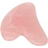 Ausla Gua Sha Facciale con Quarzo Rosa a Forma di Cuore Resina Raschiante Cera D'Api Strumento per Massaggio per SPA Cura del Viso Relax Anti-Invecchiamento,Pink