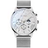 Unendlich U Cronografo al quarzo da uomo Infinity U-Watch, minimalista, casual, orologi da polso impermeabili con orologio da calendario