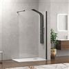 Karag Parete doccia cristallo trasparente 8mm h200 walkin 1 profilo nero