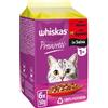 Whiskas Pranzetti Multipack 6 pezzi da 50 gr - Carni Miste Cibo umido per gatti