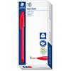 STAEDTLER 4320 M-2 Stick Rainbow - Penna a sfera, confezione da 10, colore: Rosso