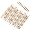 Loopunk 200 Pezzi Bastoncini di Legno Arancio per Unghie Arte Manicure Bastone per Spingi Nail Art Multifunzione Cuticola Strumento di Manicure DIY