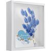 Daelesr Cornice 3D Profonda per Oggetti, 22 x 27 cm Cornice Portafoto 3D, 3D Ombra Profonda Box con Foglio Acrilico Trasparente, Cornice Contenitore per Souvenir Fiore Medaglia Regali (5CM, Bianco)