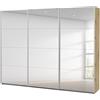 Rauch Möbel Caracas Armadio con Ante scorrevoli, Legno ingegnerizzato, Piastra di serraggio, Oak Artisan con 3 Porte a Specchio, 271x210x62