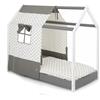 Cuoricini Kit tenda per Letto Montessori Moovie - Grigio