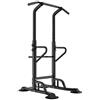 sogesfurniture, Power Tower Palestra Stazione Fitness Multifunzione per Trazioni Fitness e Addominali, Dip Stazione,con Impugnature Ergonomiche e Altezza Regolabile 190-230cm, BH-PSBB002, Nero