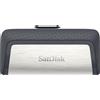 SanDisk Ultra Dual Drive USB Type-C unità flash 32 GB Type-A / 3.2 Gen 1 (3.1 1) Nero, Argento