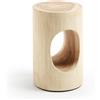 La Forma Tavolino Halker in legno massello di mungur Ø 30 c