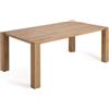 La Forma Tavolo Deyanira impiallacciato rovere e gambe in legno massello di rovere 200 x 100 cm
