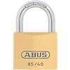 ABUS Lucchetto in ottone 85/40 - per porte di cantine, capannoni e molto altro ancora - resistente alle intemperie - corpo della serratura in ottone - grillo in acciaio temprato