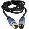 Wisdom Cavo DMX XLR Maschio Femmina 3 poli 3mt Wisdom