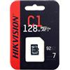 Hs-Tf-C1 Micro Sd Hikvision 128Gb Scheda Microsd 92Mb/S Videosorveglianza