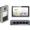 Kit Videocitofono DS-KIS604B-N Hikvision Ip Con App