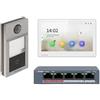 Kit Videocitofono DS-KIS604B-W Hikvision Ip Con App