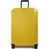 Piquadro PQLight valigia trolley grande 4 ruote, 75 cm, TSA, giallo