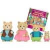 Li'l Woodzeez Famiglia di gatti Whiskerelli, figurine da collezione