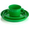Kimmel 21-000-2004-5 Tavola per Bambini composta da Tazza, piattino, Plastica, Verde