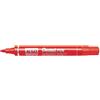 Pentel N50-BE - Pennarello indelebile con corpo in alluminio, 12 pezzi, colore: rosso