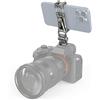 SMALLRIG Supporto Universale per Telefono e Fotocamera Con Cold Shoe, Foro Filettato 1/4'' e Rotazione 360° - Per Cinematografia e Vlogging - 3559