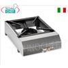 Fornello gas professionale da tavolo, 1 fuoco da Kw 7,5, dim.mm.400x570x170h