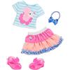 Glitter Girls - Coccole da barboncino - Vestito da barboncino e cerchietto per capelli - Fiocco per capelli e scarpe scintillanti - Abito da bambola facile da indossare - 3 anni +