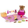 Li'l Woodzeez WZ6531Li'l Woodzeez - Set di 29 giocattoli da picnic con personaggio animale, cibo da gioco e accessori - Figure in miniatura e set da gioco per bambini dai 3 anni in su, multicolore