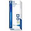 STAEDTLER ball 4230 M Penne a sfera - blu, set da 10 | Fusto triangolare ergonomico, tratto 1,0 mm - scrittura fluida affidabile - Art.-Nr. 4230 M-3