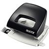 Leitz Pratica Perforatrice da Ufficio Compatta, Capacità fino a 16 Fogli, Nero, Metallo, Guida di Arresto con Barra di Selezione del Formato, Gamma NeXXt, Retail Box, 50386095