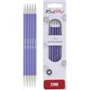 KnitPro Maglia PRO 15 cm x 4,50 Millimetri Alluminio Zing Maglia a Due Punte per Viola