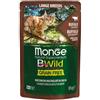 Monge BWild Grain Free Bocconcini in Salsa per Gatti Large Breeds con Bufalo e Ortaggi da 85 gr