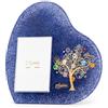Sospiri Venezia Portafoto Vetro Murano Cornice a Cuore Decorazione Albero della Vita con Murrine Supporto da Scrivania o Tavolo Foto 7x10 cm Idea Regalo Made Italy (19x19 cm)