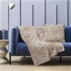 HABITA 33 HOME Granfoulard Copridivano, Copriletto Matrimoniale Primaverile, Telo Copridivano 250x280 Cm, Copri Divano Leggero, 100% Cotone, Telo Estivo (Camelia Rosa)
