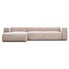 La Forma Divano Blok 4 posti chaise longue sinistra beige 330 cm