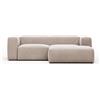 La Forma Divano Blok 2 posti chaise longue destro beige 240 cm