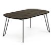 La Forma Tavolo allungabile Milian 140 (220) x 90 cm(220) x 90 cm metallo nero leg