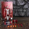 Marvel action figure Marvel IRON MAN Mark V MK5 Suitcase Armor luci LED ZD Toys