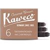 Kaweco Ink Cartridges 10000259 - Confezione da 6 pezzi, colore: Marrone