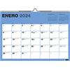 Miquelrius - Calendario da parete 18 mesi, da luglio 2023 a dicembre 2024, formato A3, colori
