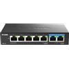 D-Link D-Link DMS 107 - Switch - unmanaged - 5 x 10/100/1000 + 2 x 2.5GBase-T - desktop, montaggio a parete DMS-107