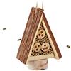 Relaxdays Casetta per Insetti, Alveare per Api, Coccinelle & Vespe, Giardino & Balcone, Bee Hotel per Esterno, Naturale