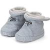 Sterntaler Scarpine da Bambino Melange, Scarpe da Neonato Bimbo 0-24, Grigio Fumo, 18 EU