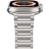 TRUMiRR Cinturino Sostituzione per Apple Watch Ultra 49mm Smartwatch, Bracciale in Titanio Uomini Sostituzione Orologio per iWatch Apple Watch SE (2nd Gen) Series 8 7 6 5 4 3 2 1 45mm 44mm 42mm
