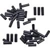 ANCLLO 100 pezzi bici bicicletta plastica 5 mm cavo freno alloggiamento puntale estremità tappi e 100 pezzi plastica bici cambio cavo terminali crimpare 4 mm alloggiamento filo conduttore ghiere