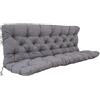 AMBIENTE HOME Chicreat Cuscino da panchina, con schienale, grigio chiaro, 150 x 98 x 8 cm