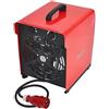 WDH Aktobis Termoventilatore elletrico, Riscaldatore da costruzione WDH-BGP09 con ventilatore integrato e potenza di riscaldamento massima di 9.000 W (9 kW) !